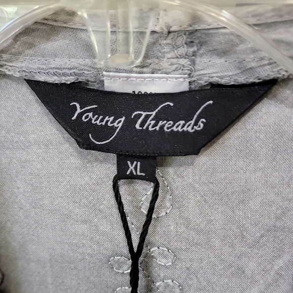 #114 NWT Young Threads Bohemian Elegance Stonewashed Rayon Kimono Woman Size XL - Picture 2 of 12